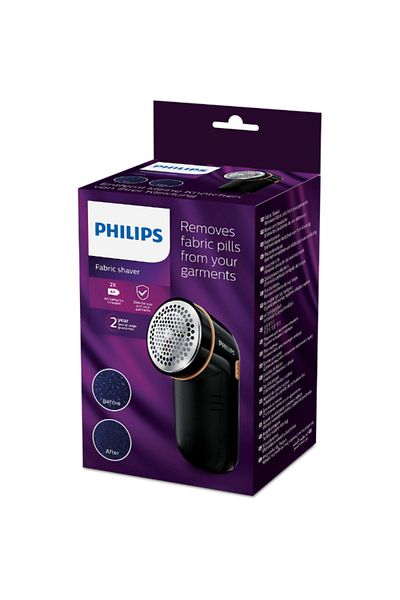Philips ماكينة حلاقة الأقمشة تعمل ببطارية AA بقوة 220-240 فولت مع غطاء تعديل الارتفاع