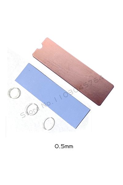 Flying Elephant 0.5mm Pc M.2 Ssd Heat Sink Nvme Ngff M2 2280 Solid State Disk Pure Copper Heatsink B80 Thin Cooler R