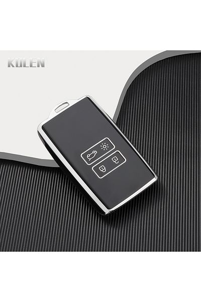 Choice Silver Black Tpu Car Card Key Case Cover Shell Fob For Renault Koleos Captur Megane Clio Scenic Tali