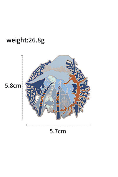 Choice X00292-02 لعبة راني ميلينا، شخصية تنكرية، دبابيس إلدن، شارة معدنية مطل...
