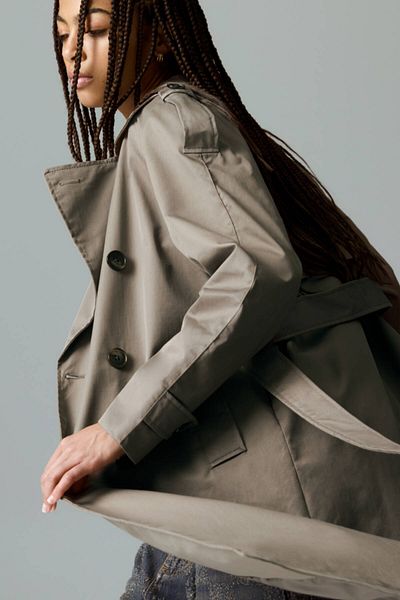 Pull & Bear Belted trench coat