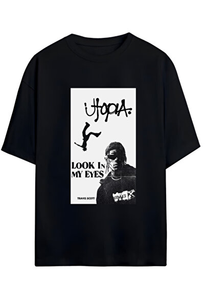 MAGORS تي شيرت قطني كبير الحجم بتصميم ترافيس سكوت للجنسين