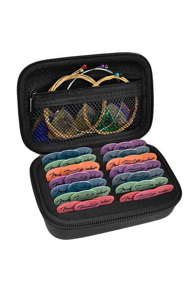 Choice حافظة حامل ريشة الجيتار باللون الأسود مقاس 70 بوصة لـ Fender وD'addario وChromacast وJim Dunlop وAcousti