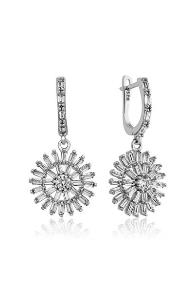 Gumush Gümüş Baget Taşlı Kolye