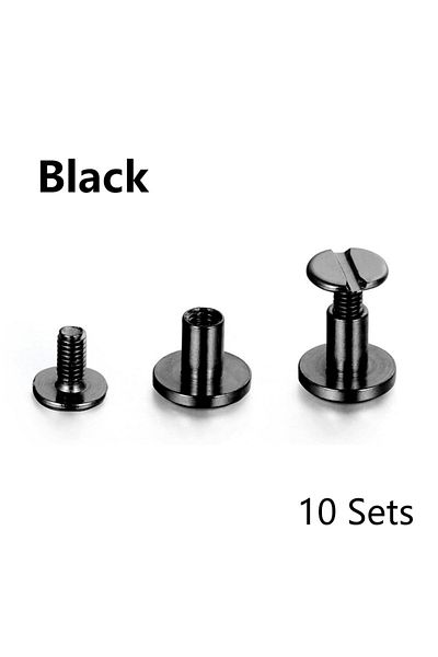 Choice 5mm 04 10sets Luggage Leather Metal Double Cap Rivet Photo Album Calendar Screws Nails Studs Rivets