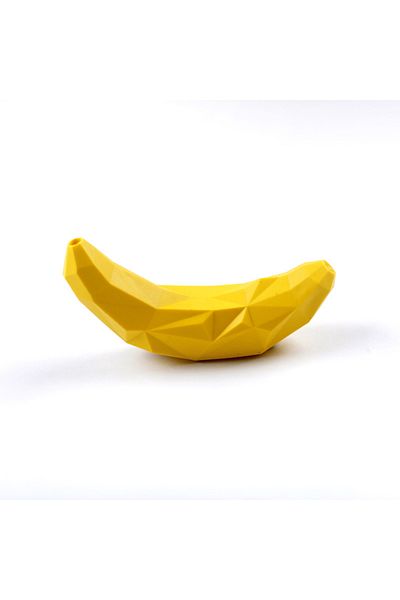 Choice Banana Rubber Dog Ball Chew Dispenser Leakage Food Play Squeaking Pet Dog Bite Toy Puppy Funny Tooth