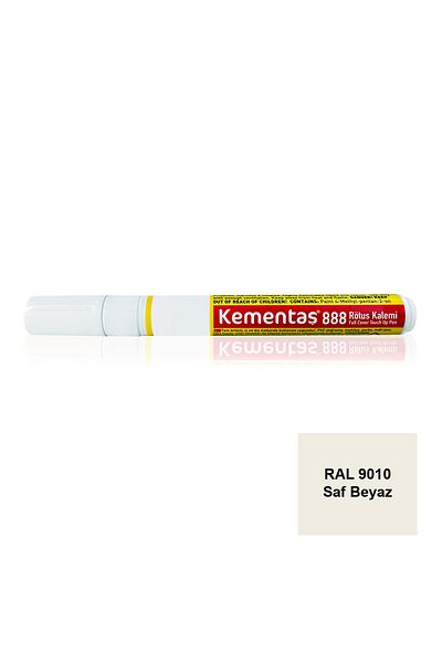 Kementaş RAL 9010 Pure White Full Cover MobRetouching Pen Full Covering Retouching Pens