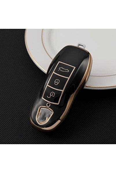 SatışMax Porsche Cayenne Panamera Macan Smart Nano Key Case Black