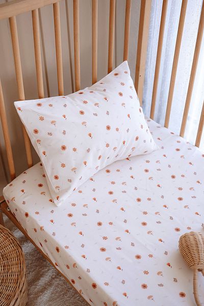 TBA COLLECTION Mother's Side Crib Elastic Sheet Set (55X95) |   Boho Floral