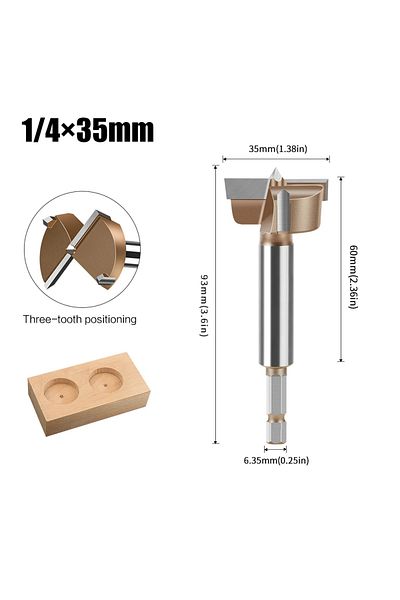 LIXIU Hexagonal 35mm 10-50mm Hexagonal Handle Woodworking Hole Opener Set Multi-functional Wood Unlocking