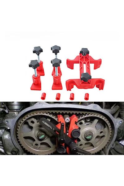 TANTESTO 5 Pcs Universal Cam Camshaft Lock Holder Car Engine Timing Locking Tool Double/Single Camshaft Re...