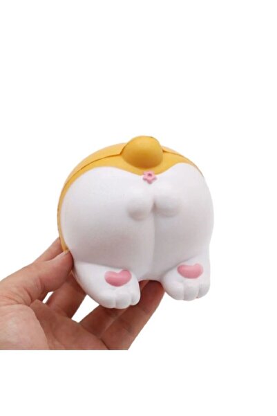 Meyra Accessories 1 Adet Sukuşi Kedi Poposu Figürlü Sqishy Çanta Aksesuarı An...
