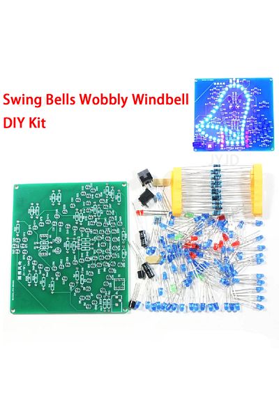 Choice Laboratory Swing Bells DIY Windbell Fun Soldering Electronic Swing Bells Wind Chime 95 LEDs Flash...
