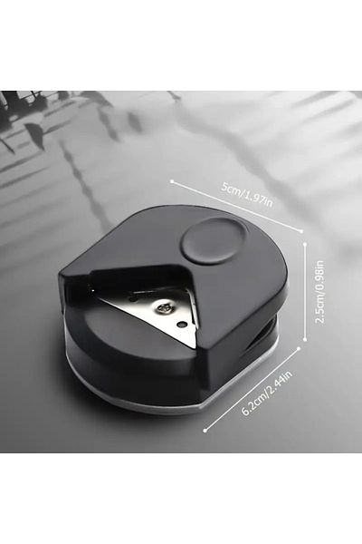 Choice Black B 3 In 1 Tag Punch Corner Rounder Cutter Paper Label Punch For Scrapbooking Card For Diy Paper