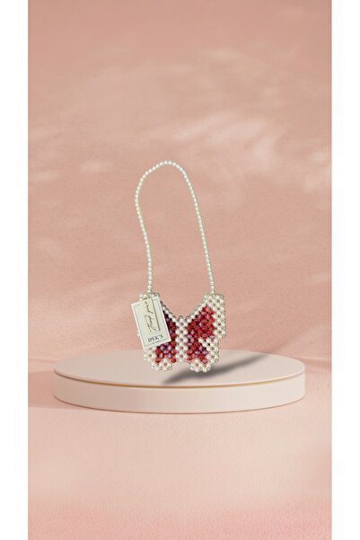 IPEKBAG Butterfly Boncuk Çanta/Kelebek Çanta/ Çocuk Çanta/ Tasarım Çanta/ Çapraz Boncuk Çanta