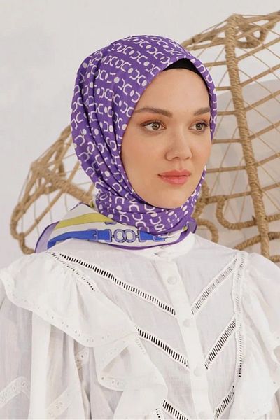 Loryan MÜRDÜM Loryan Scarf Diamond Royal Μαύρο Κασκόλ