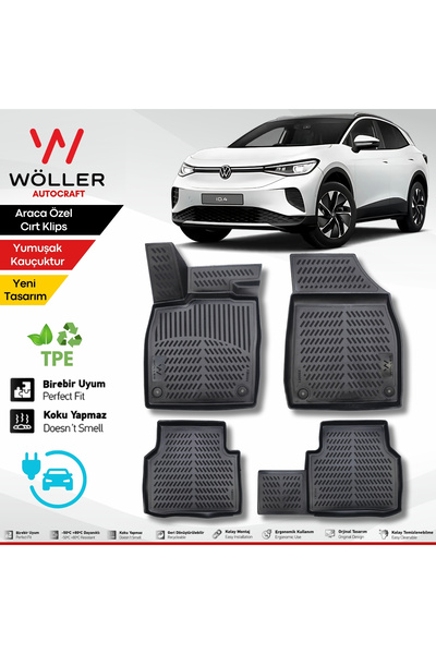 wöller Volkswagen ID4 Paspas 2021 2025 Arası Uyumlu 3d Havuzlu Wöller Paspas