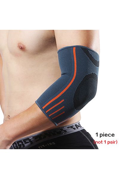 XQWOXQ L 1 PCS Gray 1 PCS Elbow Support Elastic Gym Sport Elbow Protective Pads Men Absorb Sweat Sports Elb