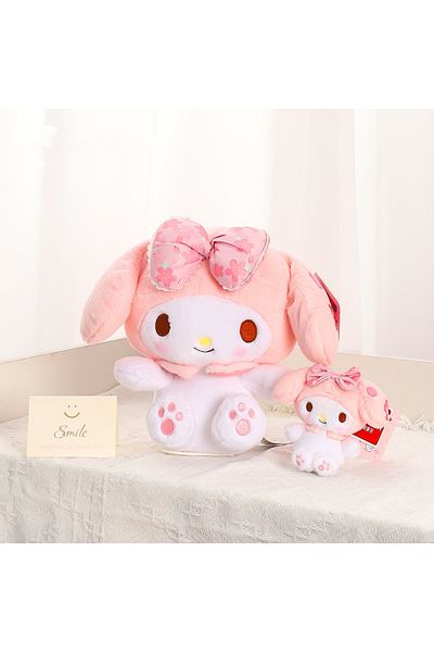 Choice 30cm Cinnamoroll Sanrio Sakura Melody Kuromi Cinnamoroll HelloKitty Plush Toys Pendant Holiday Gift