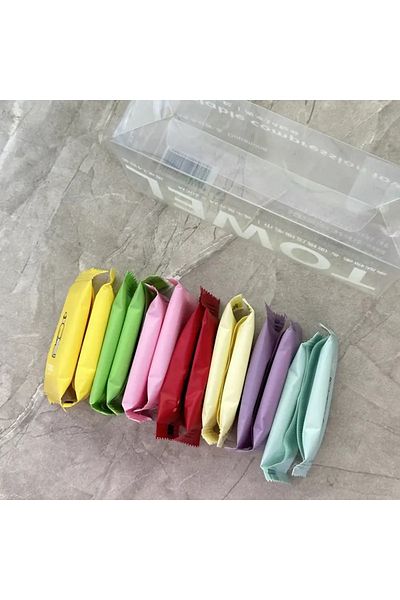 safestore 14Pcs Portable Compressed Packaged Travel Wipes Camping Travel Wet Wipes for Baby