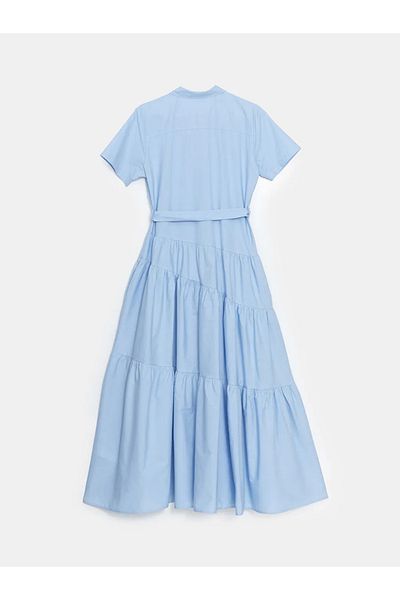 LC Waikiki Rochie cămașă de damă XSIDE Blue Poplin