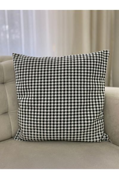 Parla Life Husa de perna din in cu model Kaza Oil Khaki 43x43 cm