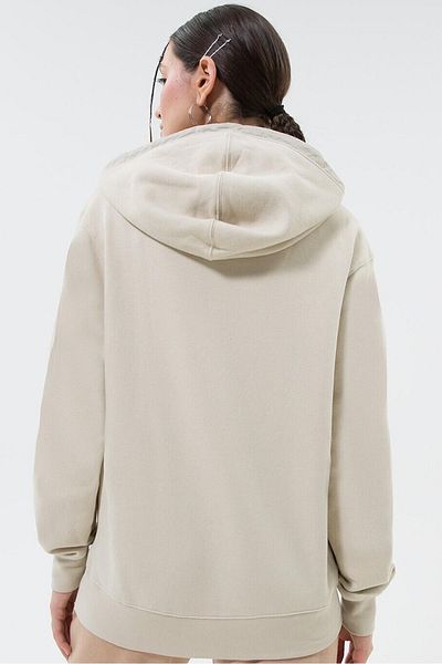 Nike Αθλητικά ρούχα Fleece Γυναικεία Μωβ Hoodie Oversize Γυναικεία Φαρδιά Φούτερ με κουκούλα Μπεζ