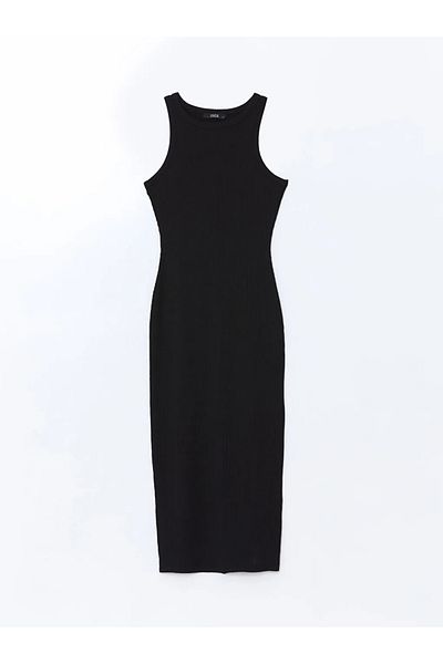 LC Waikiki Xside Black Crew Neck Women's Dress