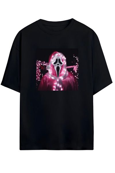 MAGORS GHOST FACE DESIGN UNISEX ΝΕΑ ΣΕΖΟΝ OVERSIZE ΒΑΜΒΑΚΙ T-SHIRT