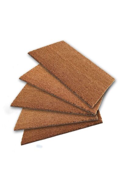 HOBBYHANE Koko Paspas Yolluk İç ve Dış Mekan Kapı Önü Kıl Paspas - 17 mm Kalınlık Ölçü Seçenekli