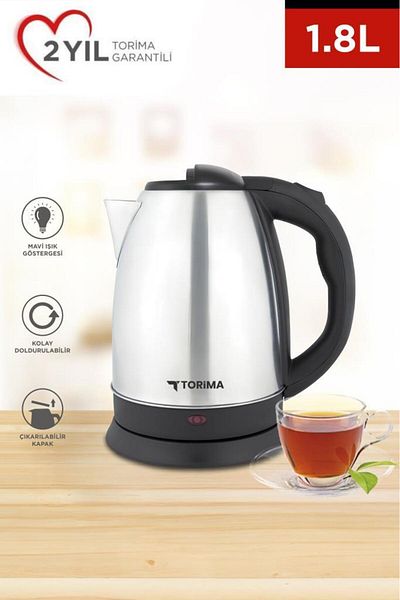 Torima Ty-S888-066 Stainless Steel Kettle 1500W 1.8L Water Heater