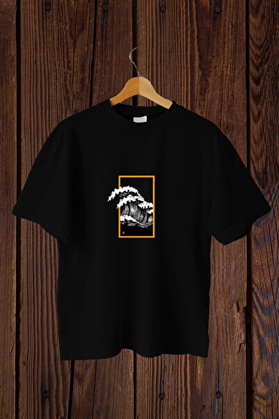 Wish BF Μεγάλο Κύμα με τύπωμα oversized Μπλουζάκι