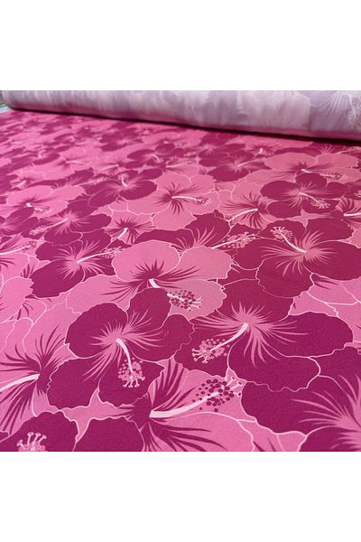 Yaren Ülker Belmando Viscose Fabric - 100% Cotton, Double Top Pink Floral Pattern