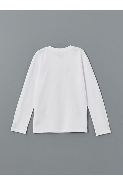 LC Waikiki Crew Neck Long Sleeve Basic Boy's T-Shirt