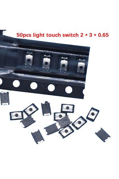 Choice 50pcs 2x3x0.6 U Tactile Push Button Switch Tact 4 Pin Micro SMD Mini Thin Film Key Light Touch