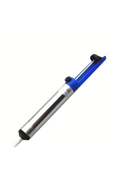 Choice Silver 1pcs Aluminium Desoldering Suction Pump Tool Solder Sucker Suction Tin Pen Removal Device Blu