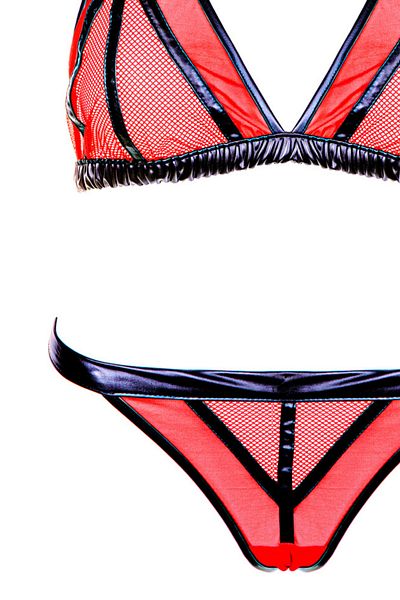 Wonna 5002-Tk Lez Black Red Bra - Panties