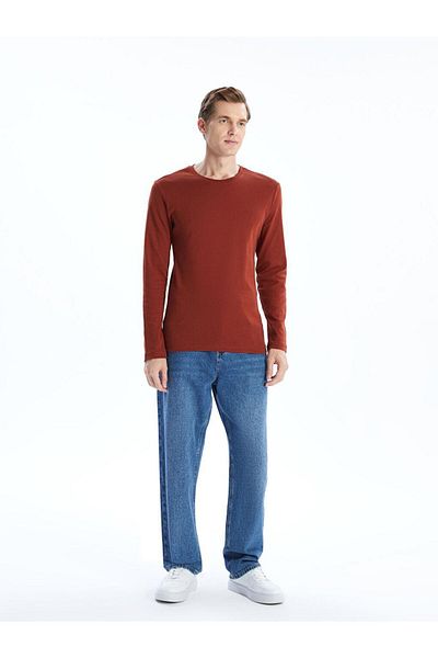 LC Waikiki Tricou bărbătesc din bumbac pieptănat cu mânecă lungă LCWAIKIKI