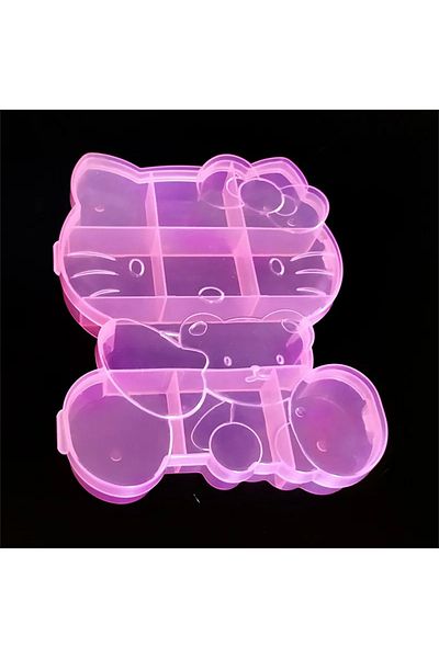 Choice A02 Hello Kitty Sanrio Plastic Jewelry Storage Box For Necklace Earring Pills Organizer Nail Beads D