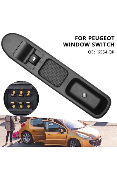 Choice 1-4pcs Peugeot 207 Car Window Control Switch Front Passenger Side Electric Window Regulator Lifti...