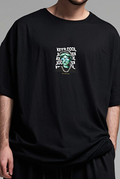 Wish BF ΜΕΝΕ ΔΡΟΣΕΡΟΣ με τύπωμα oversized Μπλουζάκι