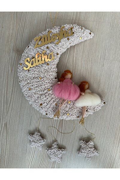 Tasarım Bebek kapı süsü, peri bebek, keçe bebek