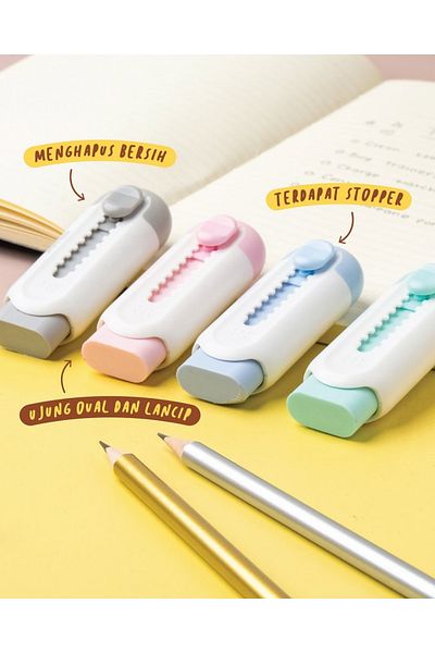 NaSaDAN E-Grip Soft 1 Τεμάχιο - Πολύχρωμη Συρόμενη Γόμα
