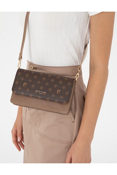 Pierre Cardin Brown Crossbody Bag 50307601-Vr029