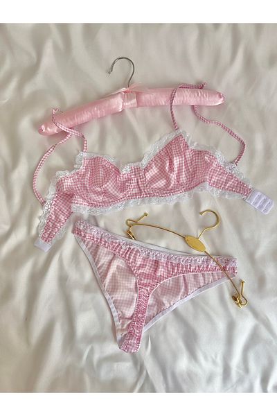 EDLİNGERİE Pink Aurora Bralet Set