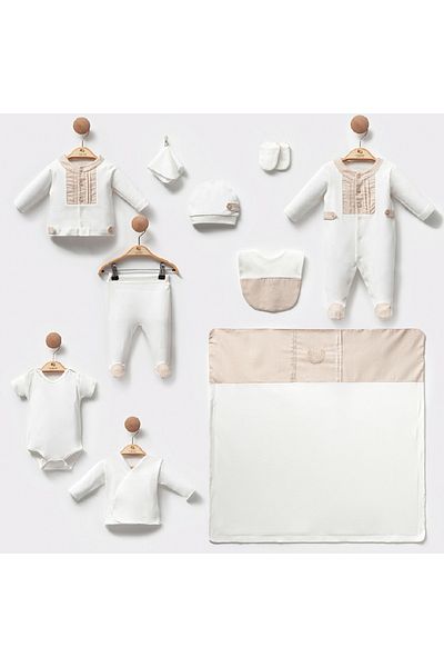 Cassiope Organic Cotton Baby Boy 10Pcs Hospital Release Newborn
