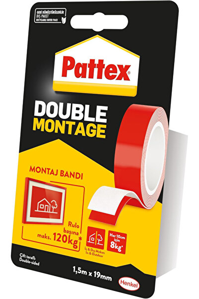 Pattex Double Montage Çift Taraflı Bant 19 Mm X 1,5 M