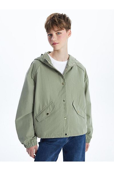 LC Waikiki Γυναικεία καμπαρντίνα XSIDE με κουκούλα ίσια oversize