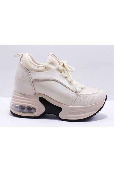 Guja 24K300-2 Women's Hidden Wedge High Imported Sole Fashion Sneakers