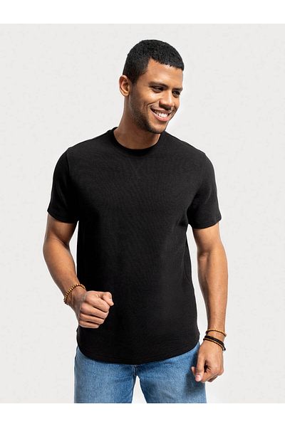 Loft Tricou negru pentru bărbați Regular Fit LF2034875